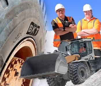 Фирма Brookland использует шины BKT Earthmax на карьерной спецтехнике